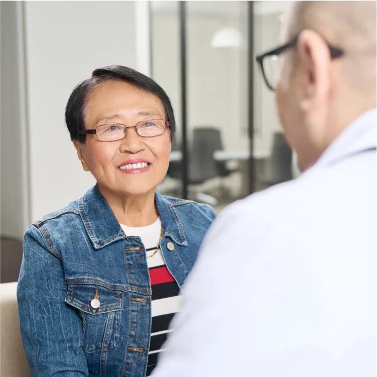 Doctor meeting with a patient